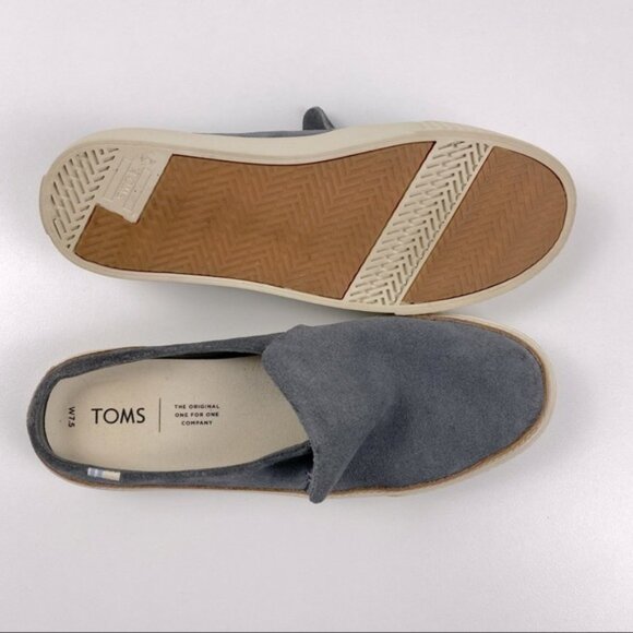 Toms Sunrise Suede Slip-On Sneaker Gray Size 7.5 - Picture 5 of 6